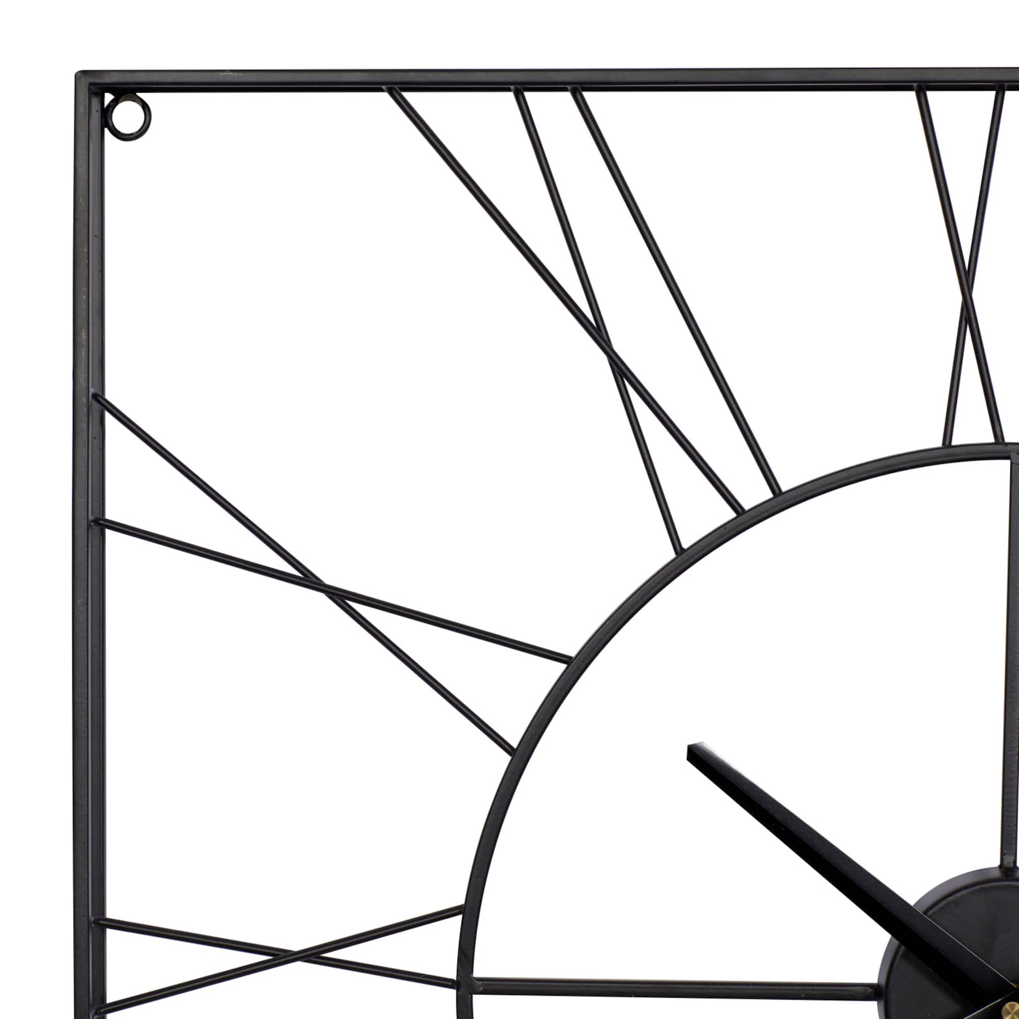 CosmoLiving by Cosmopolitan 24" Metal Square Wall Clock